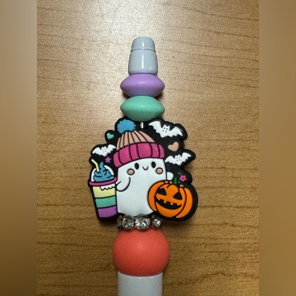 Halloween Themed Pen with Ghost and Pumpkin - Picture 2 of 2